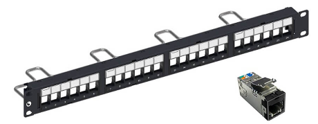Thanh đấu nối mạng Patch Panel rỗng 24 cổng CommScope (1U, 19 inch)