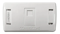 Ổ cắm mạng âm tường phẳng 1 cổng có nắp che bụi CommScope