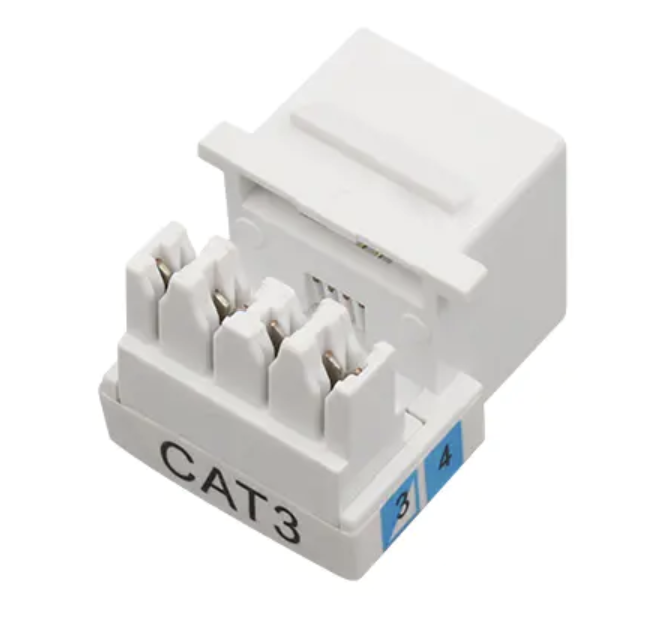 Nhân ổ cắm điện thoại Cat3 UTP chuẩn RJ45 (6 chân 4 lõi)