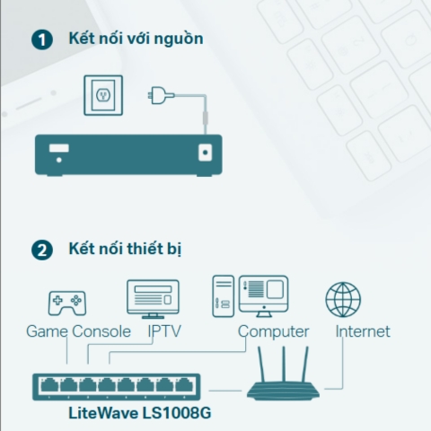 Switch Để Bàn TP-Link LS1008G 8 Cổng 10/100/1000Mbps