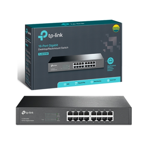Switch TP-Link TL-SG1016D 16 Cổng Gigabit Desktop/Rackmount