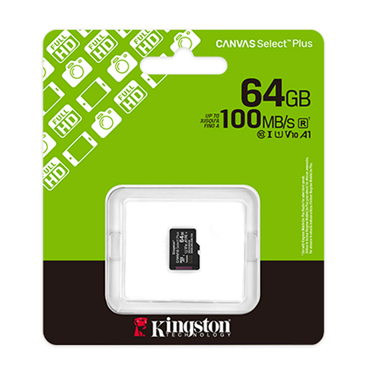 Thẻ nhớ MicroSD Kingston Canvas Select Plus 64GB SDCS3/64GBSP