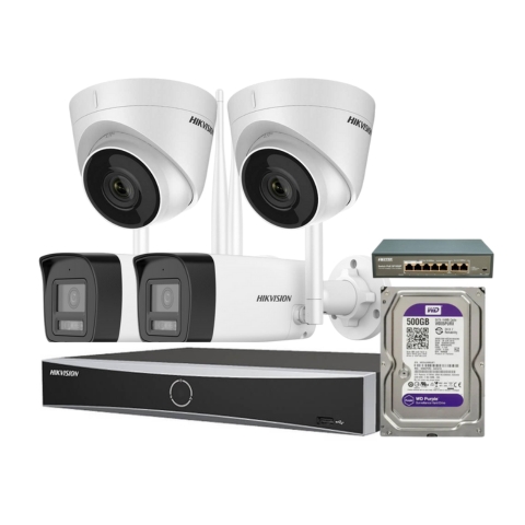 Trọn Gói Bộ 4 Camera IP Hikvision 2MP Lắp Đặt Tận Nơi TPHCM