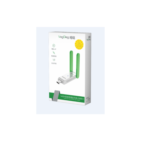 Bộ Thu WiFi Cổng USB 2 Râu 1400MB VK1401 Veggieg