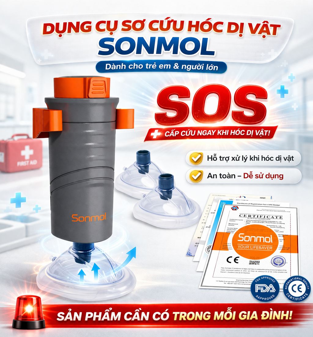 Thiết bị hỗ trợ sơ cứu đường thở SONMOL – Phù hợp gia đình, dễ thao tác