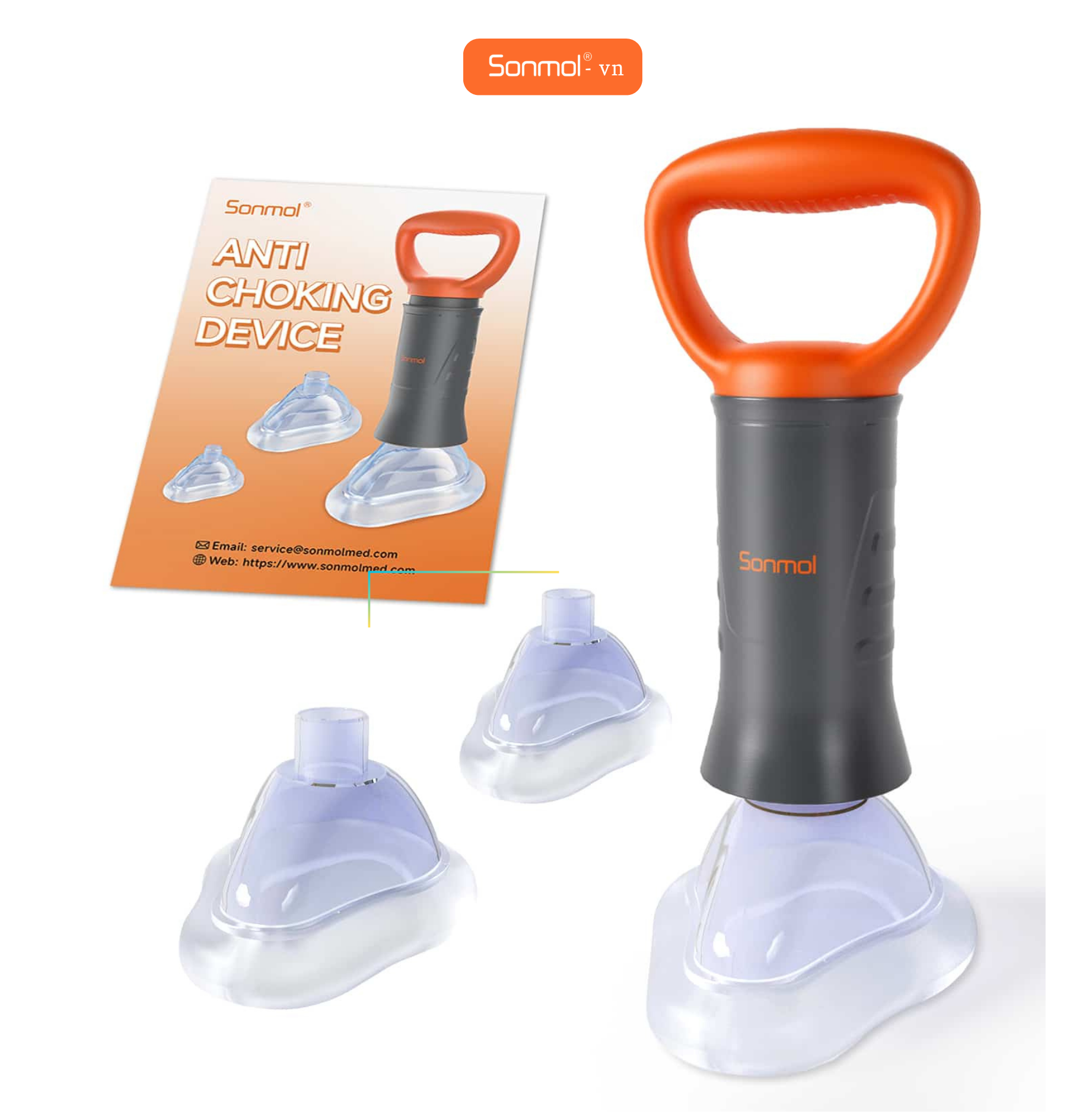 Dụng cụ sơ cứu hóc dị vật Sonmol Heimlich MFAC-06AV | Bảo hành 12 tháng - Lỗi 1 đổi 1
