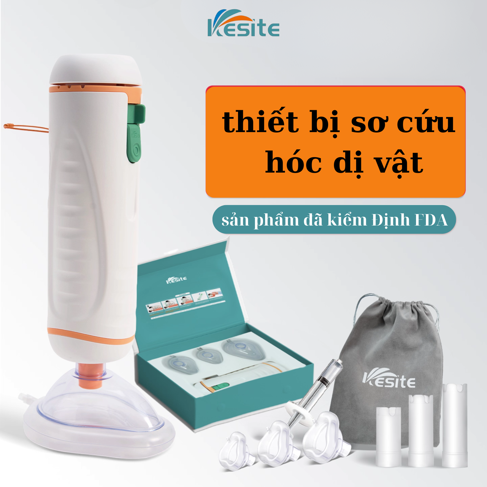Thiết bị sơ cứu hóc dị vật Kestie | Model: Type I chính hãng bảo hành 12 tháng