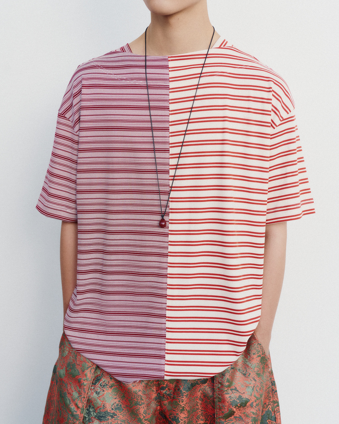 Naphon T-Shirt Red Stripe