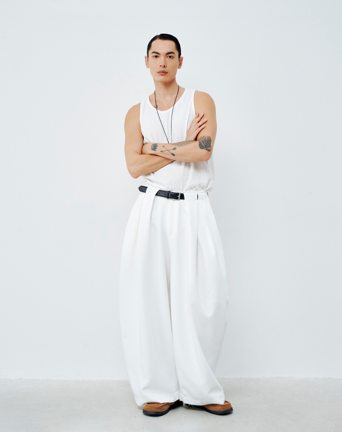 Denison Pants White