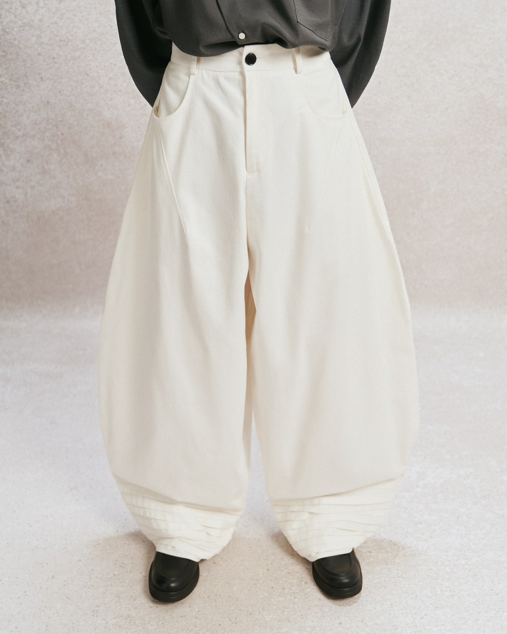 Plate Pants White