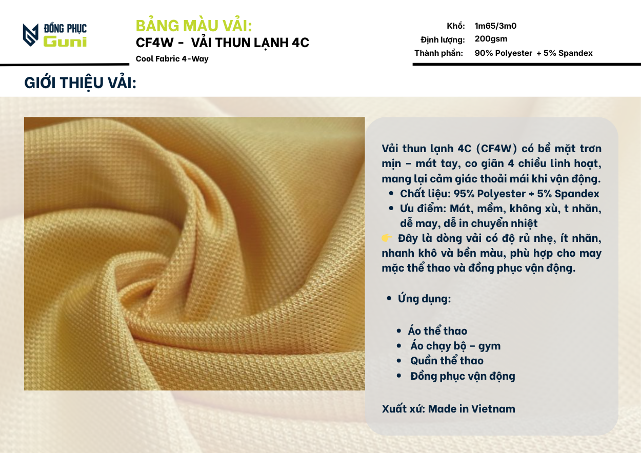 Áo Polo Guni Basic CF4W 18 Ve Chai