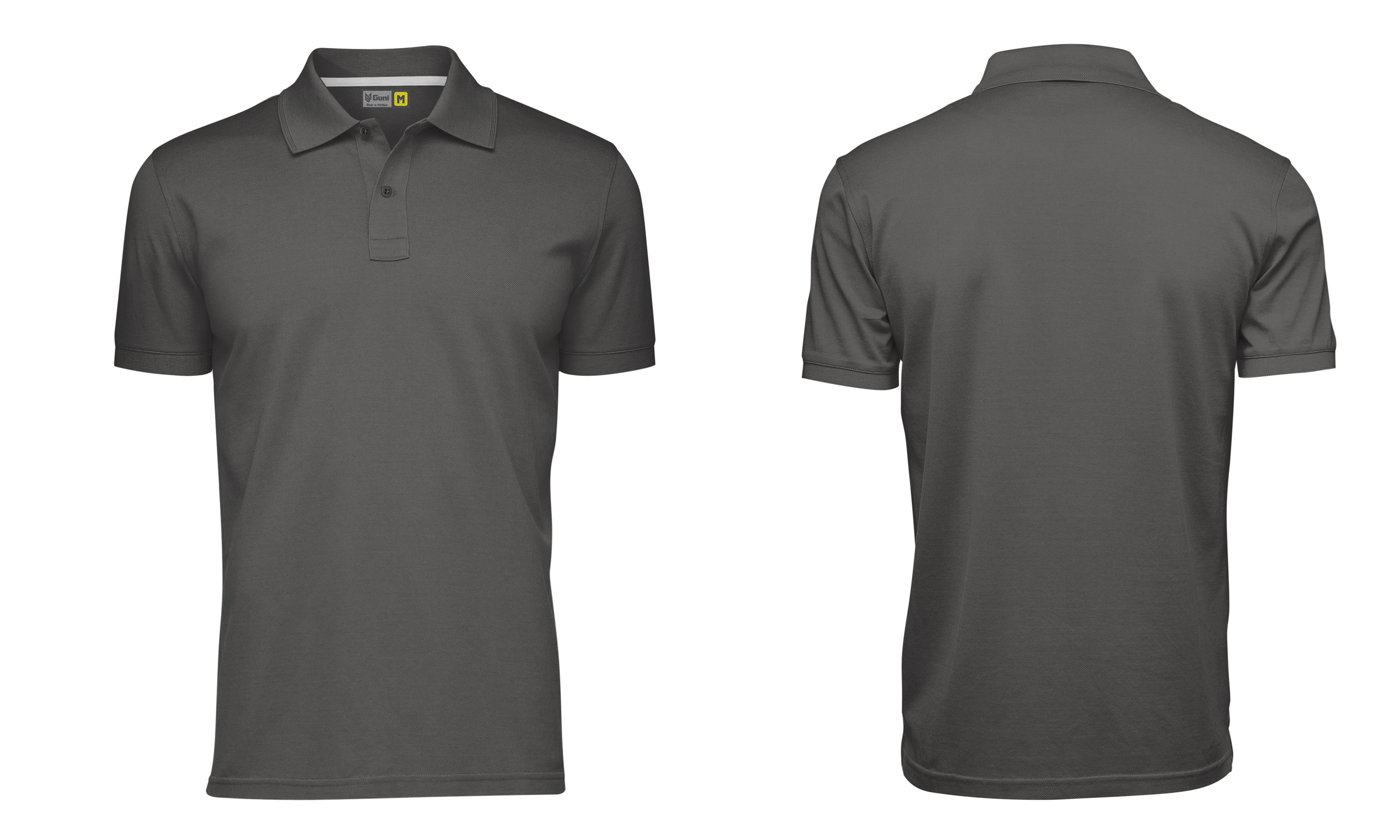 Áo Polo Guni Basic CF4W  09 Xám Chì