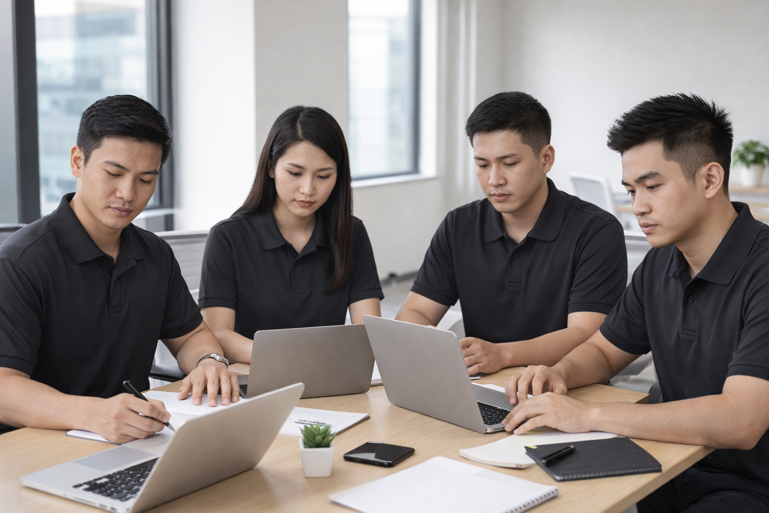 Áo Polo Guni Basic CSPL 01 Đen