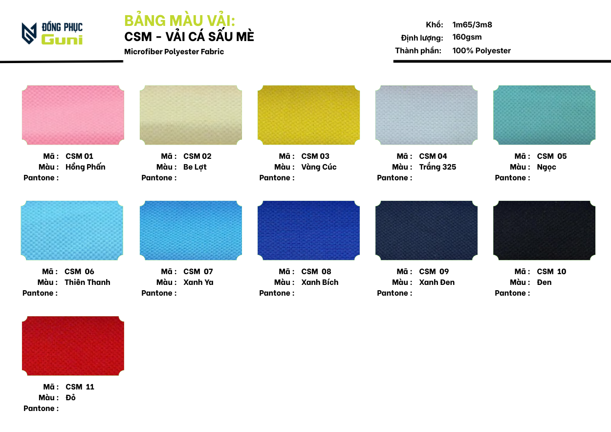 Áo Polo Guni Basic CSM 05 Ngọc