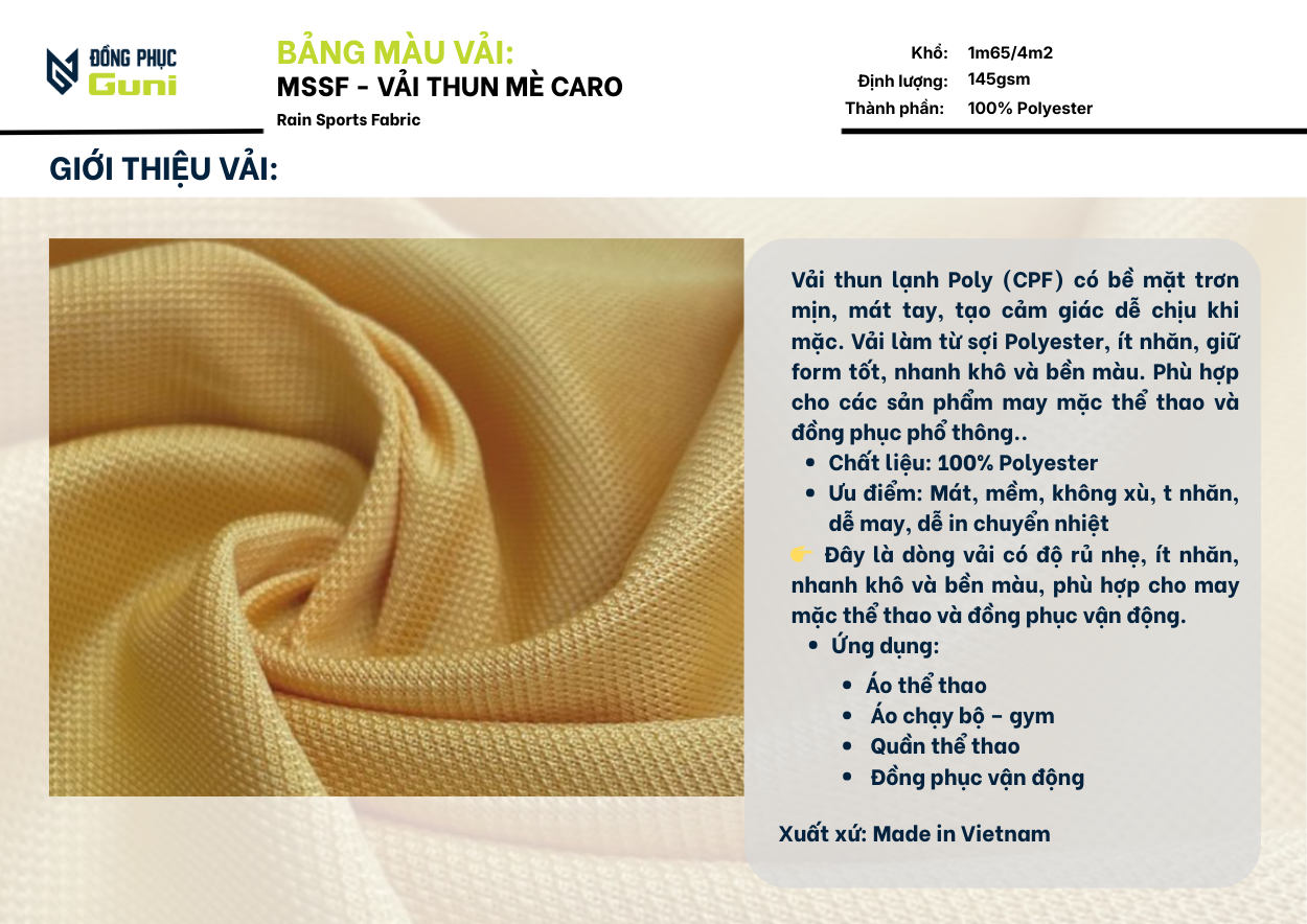 Áo Polo Guni Basic MSSF 19 Ve Chai