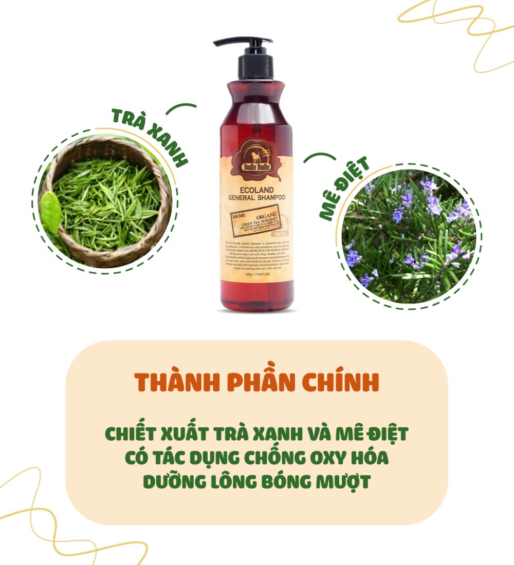 Dầu gội cho chó Budle'Budle