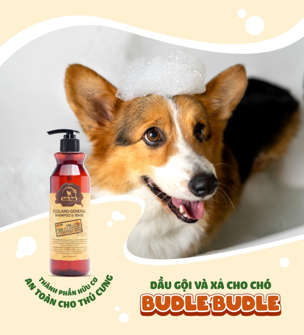 Dầu gội và xả cho chó Budle'Budle