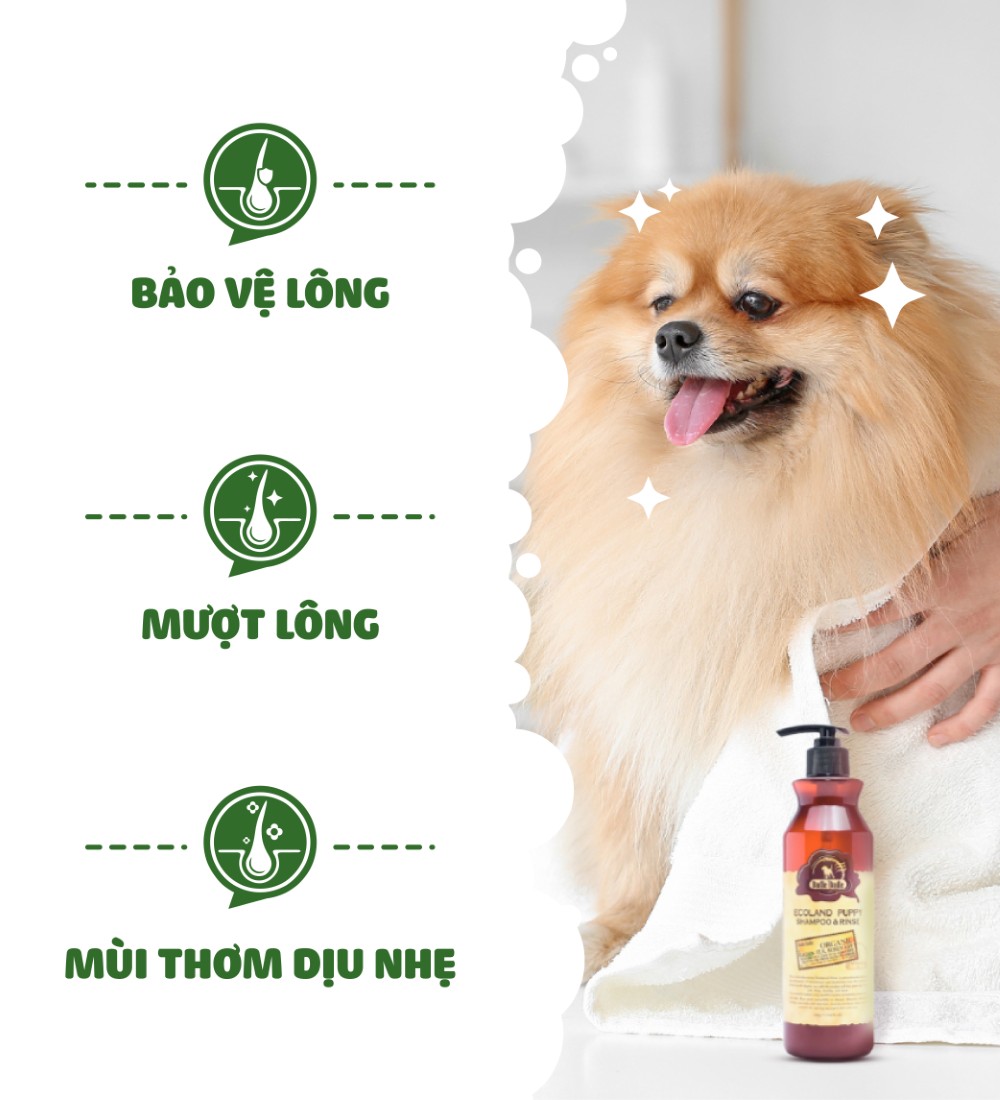 Dầu gội và xả chó con Budle'Budle