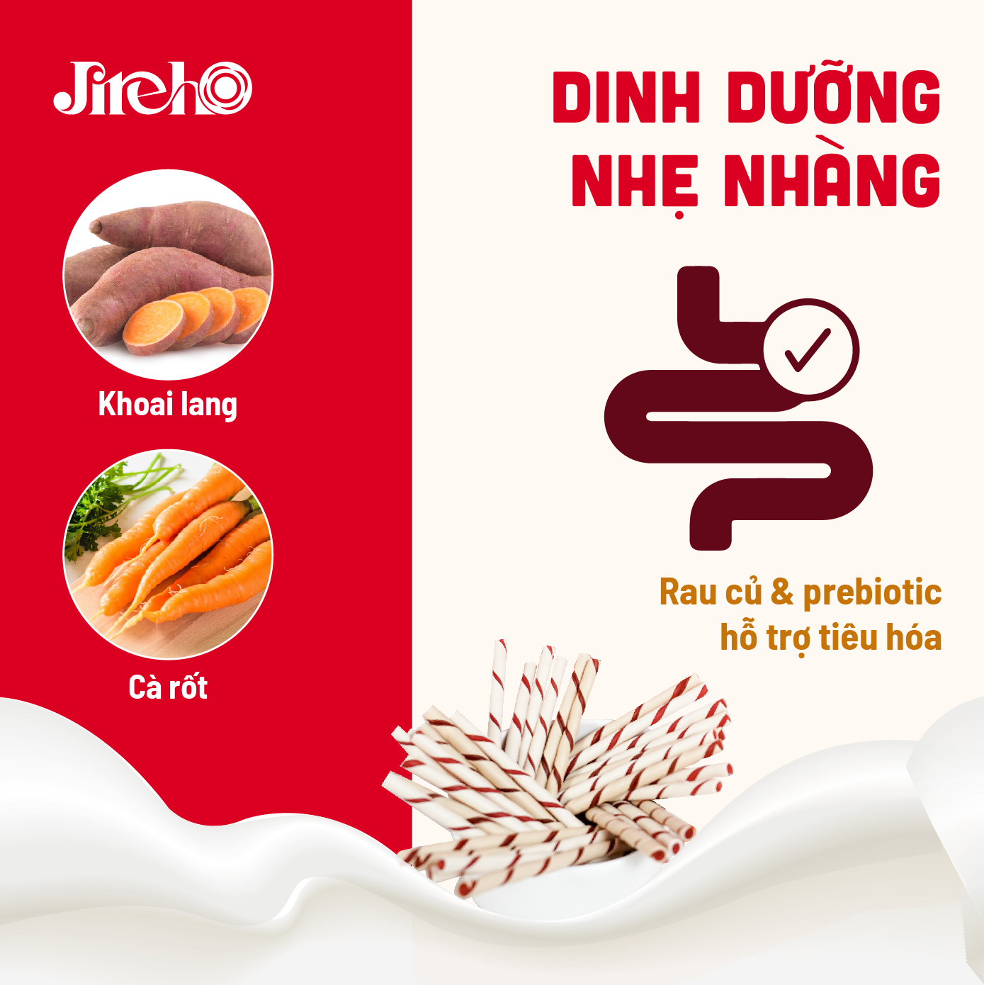 Que xoắn Thịt gà & Sữa