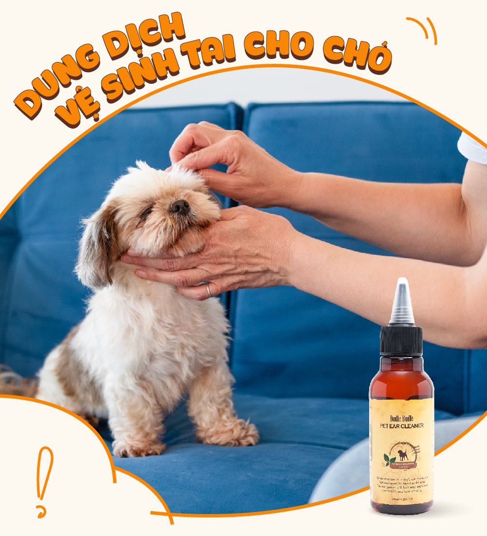 Dung dịch vệ sinh tai cho chó Budle'Budle