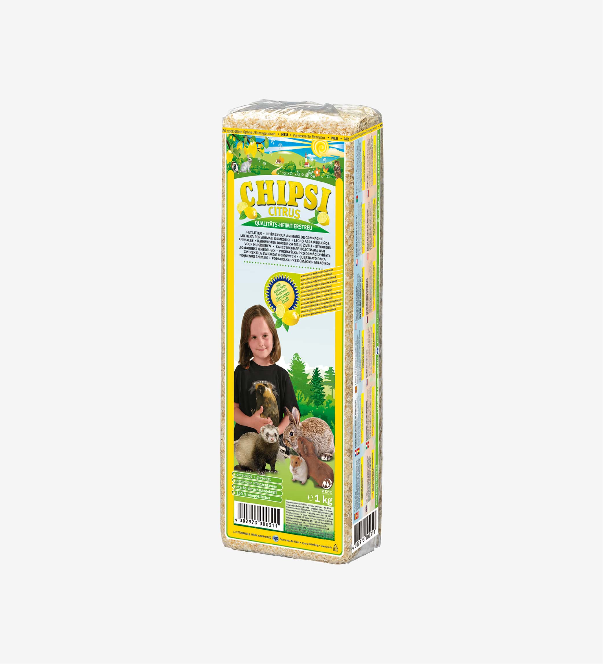 Lót chuồng cho thú nhỏ Chipsi Citrus