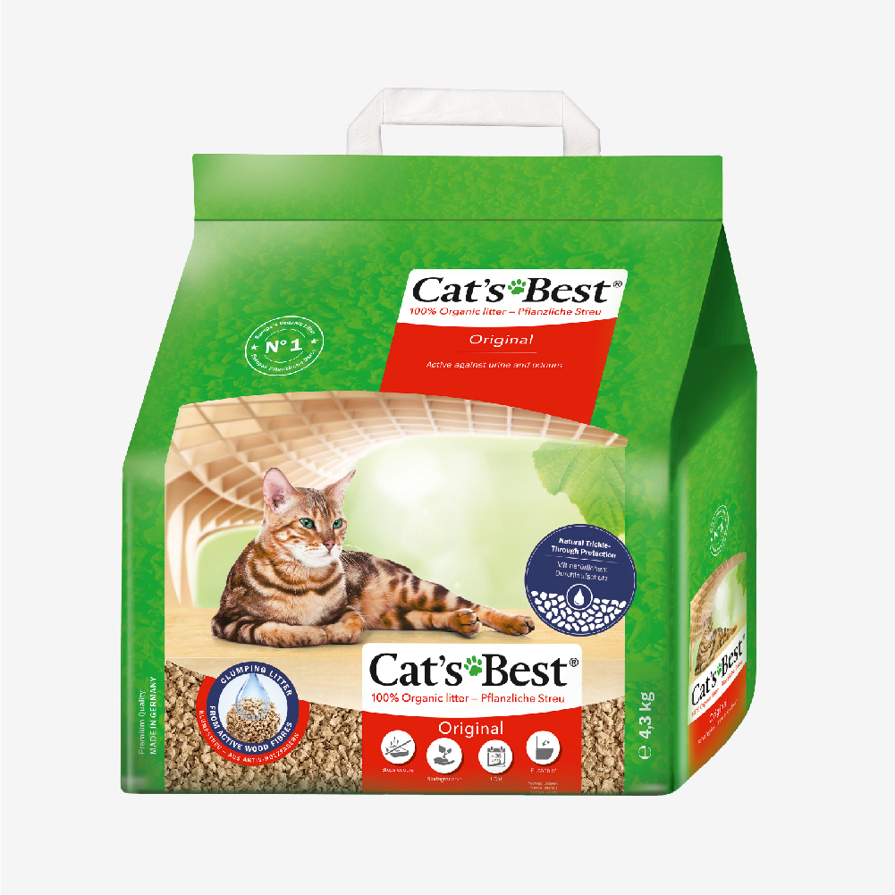 Cát vệ sinh hữu cơ vón cục khử mùi và vi trùng Cat's Best Original