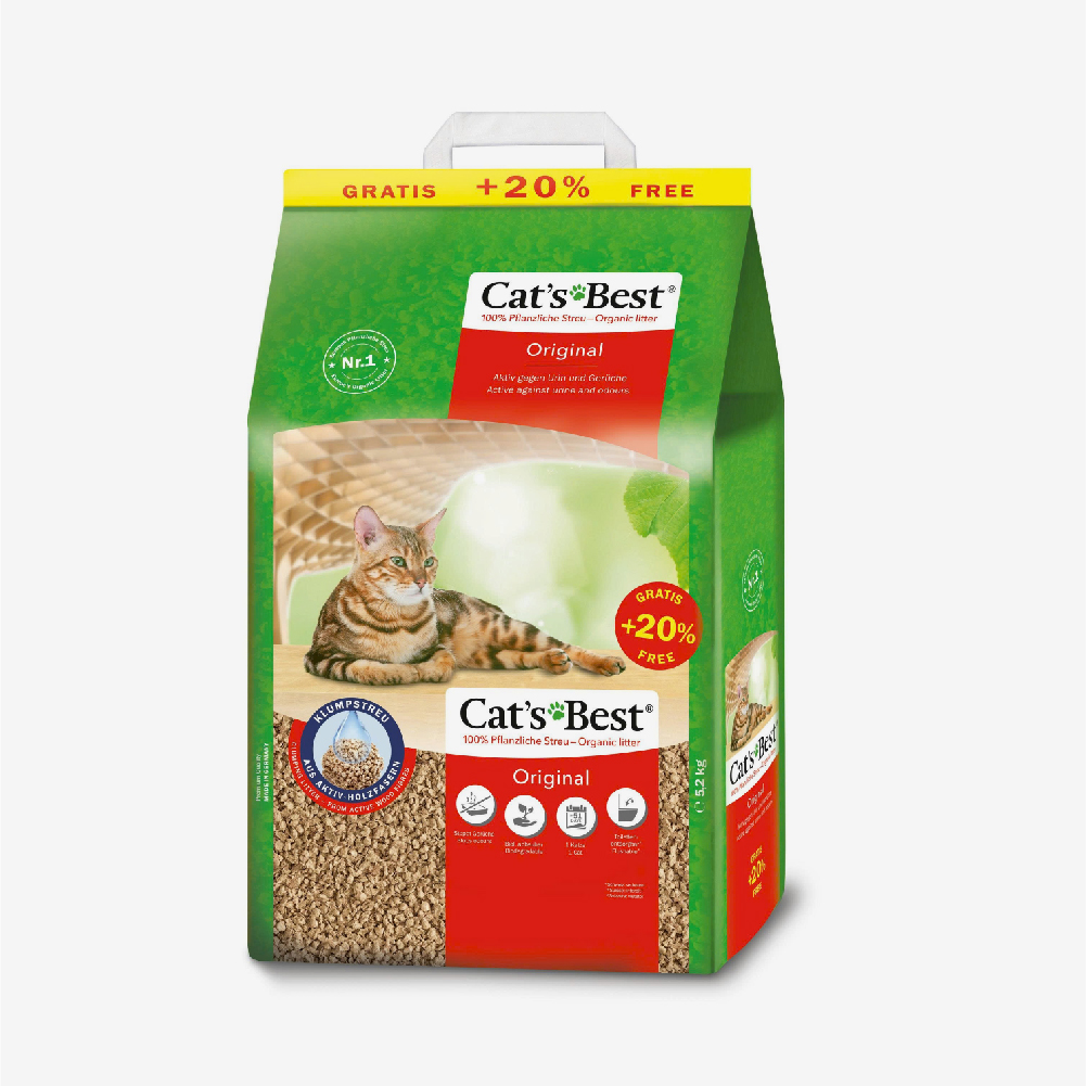 Cát vệ sinh hữu cơ vón cục khử mùi và vi trùng Cat's Best Original