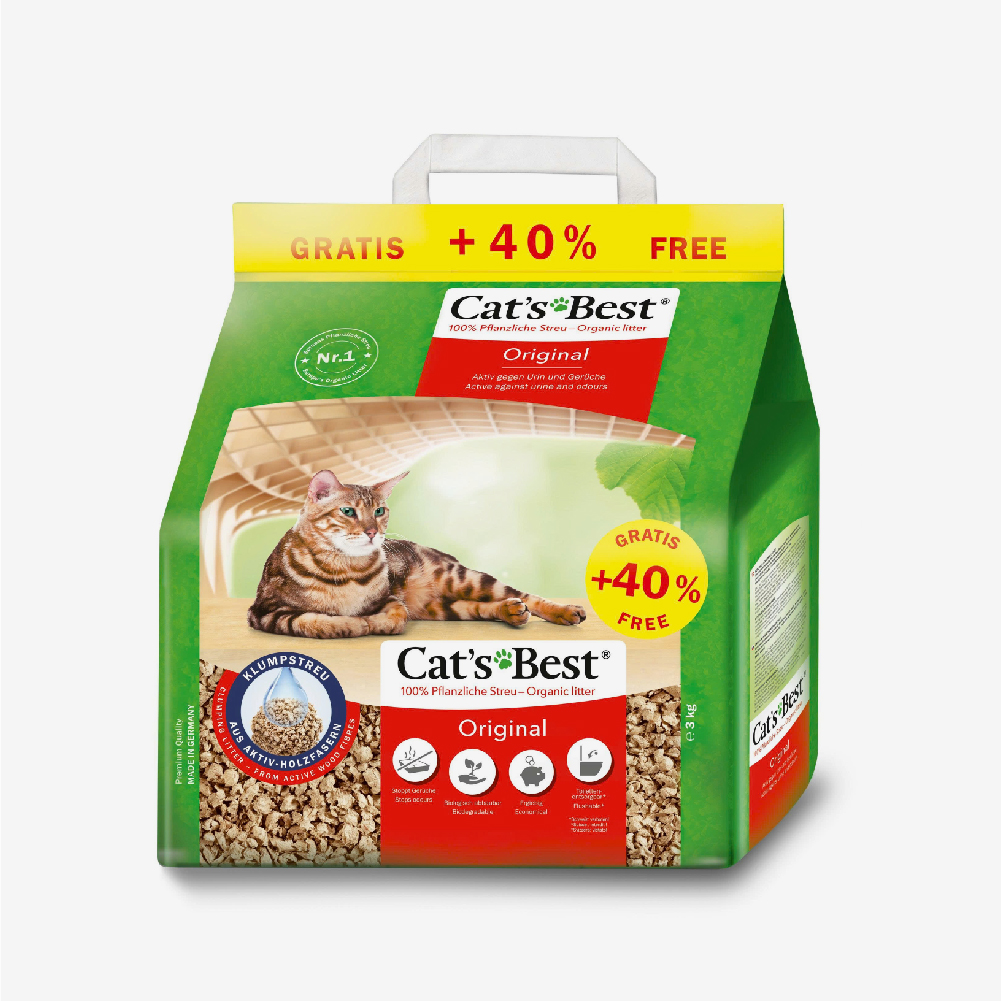Cát vệ sinh hữu cơ vón cục khử mùi và vi trùng Cat's Best Original