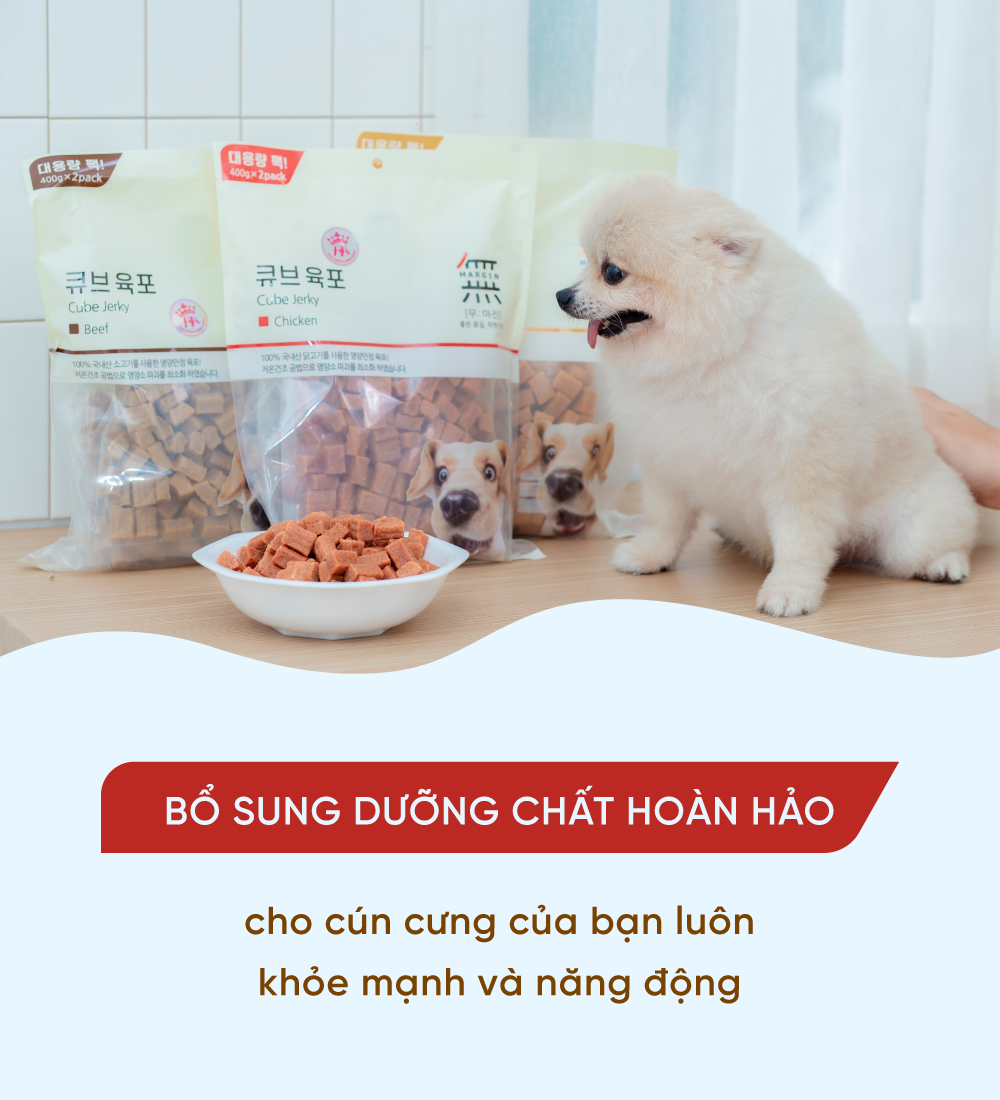 Thịt viên sấy mềm cho chó