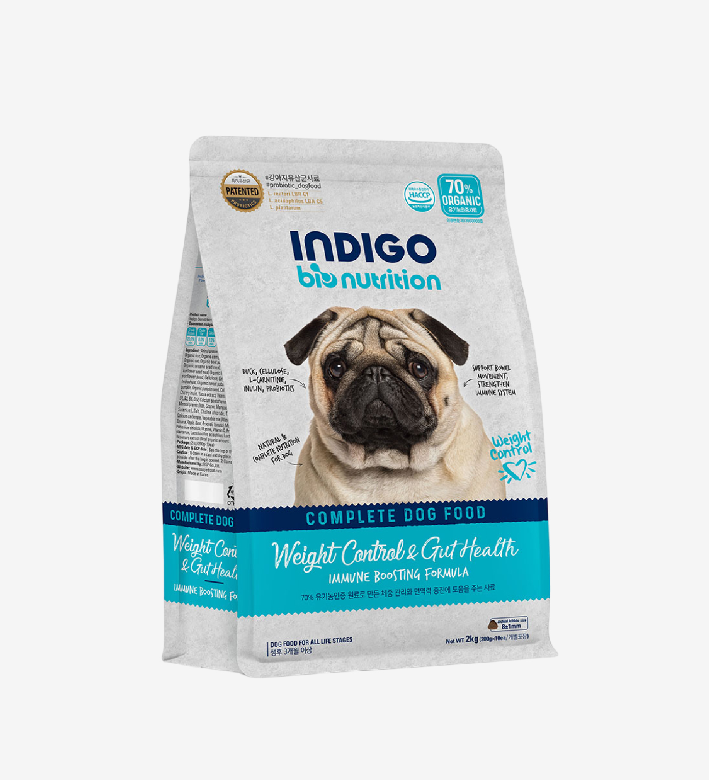 Thức ăn dinh dưỡng chức năng cho chó kiểm soát cân nặng và tăng cường sức khỏe tiêu hóa