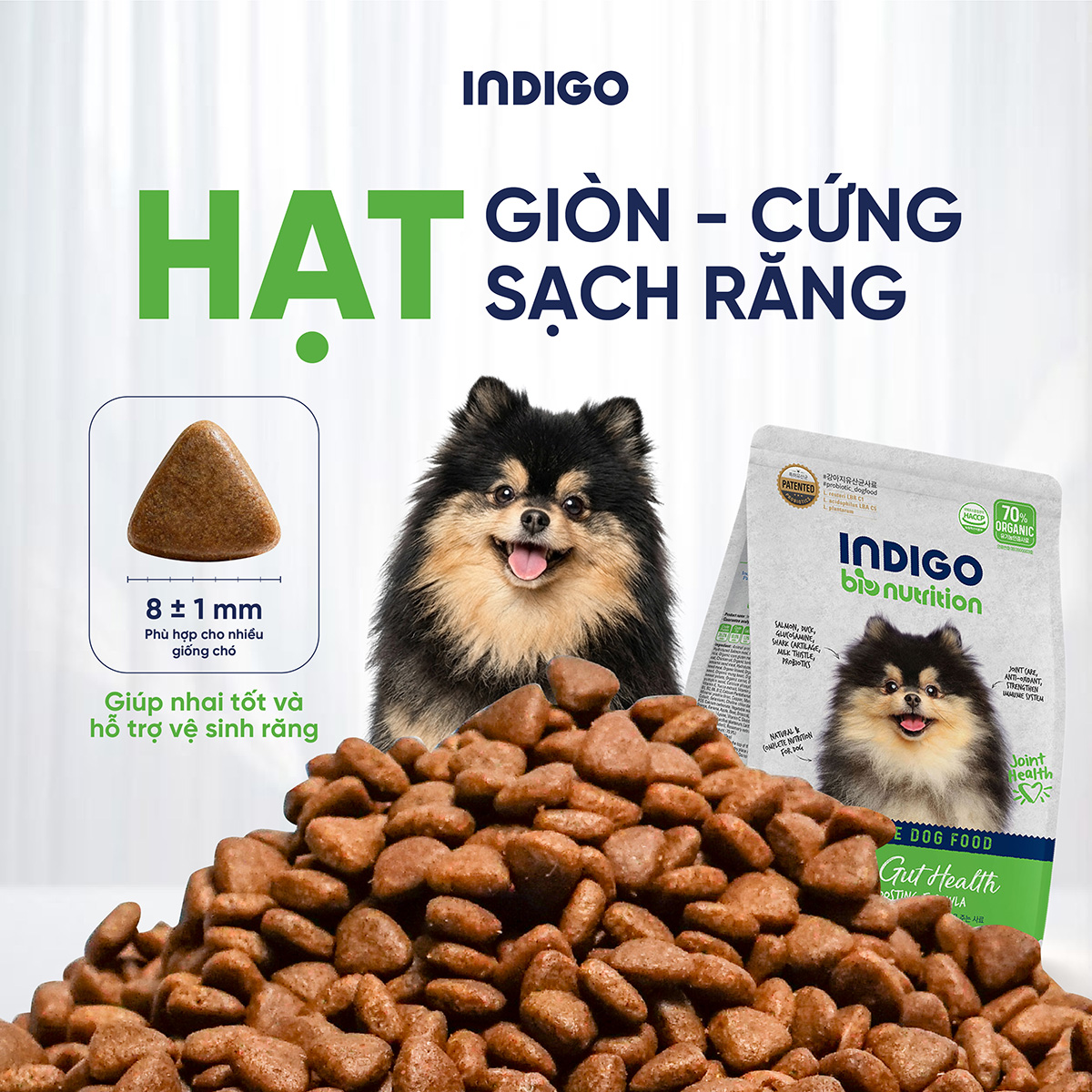 Thức ăn dinh dưỡng chức năng cho chó tăng cường sức khỏe khớp và tiêu hóa