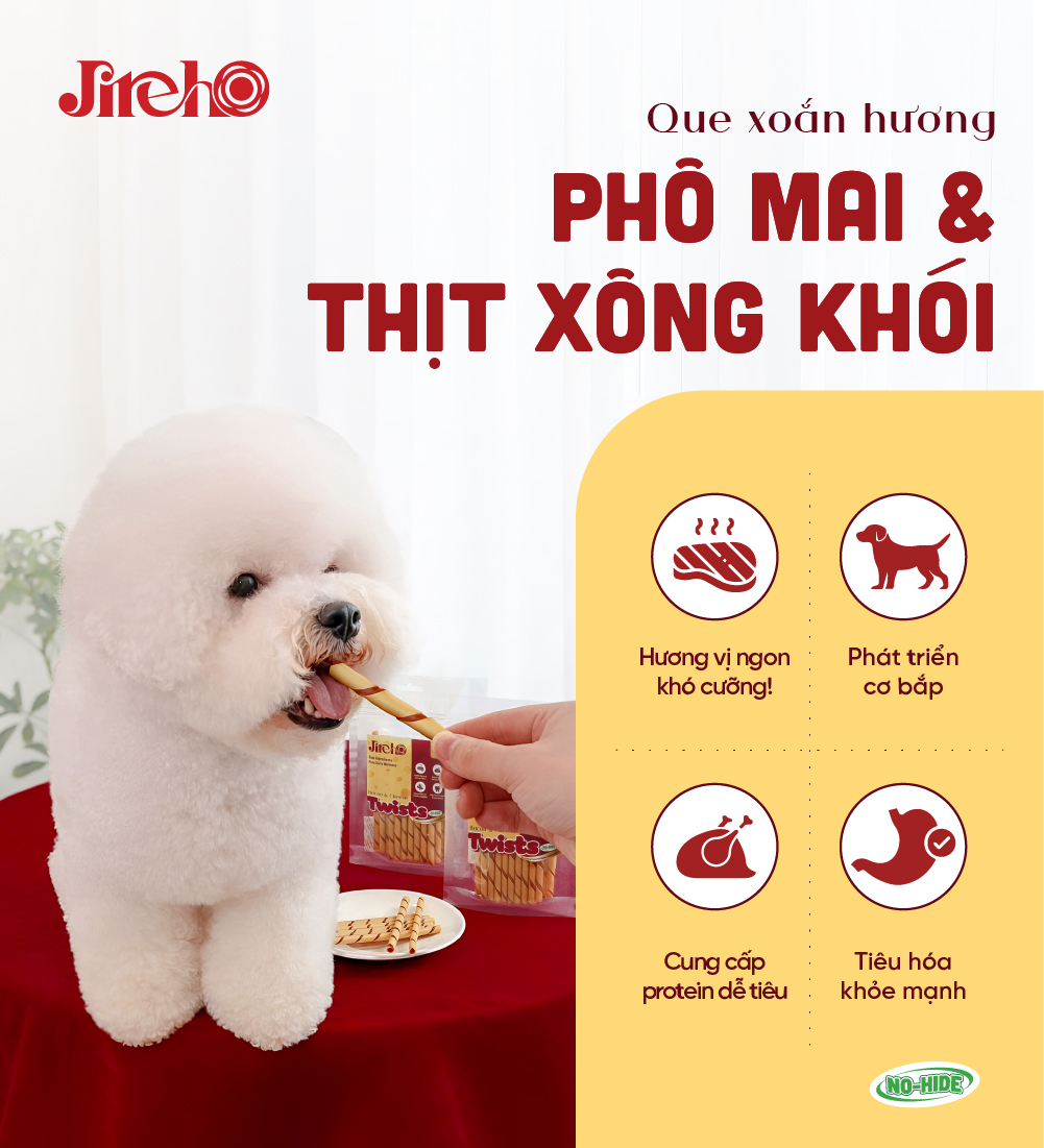 Que xoắn hương Thịt xông khói & Phô mai