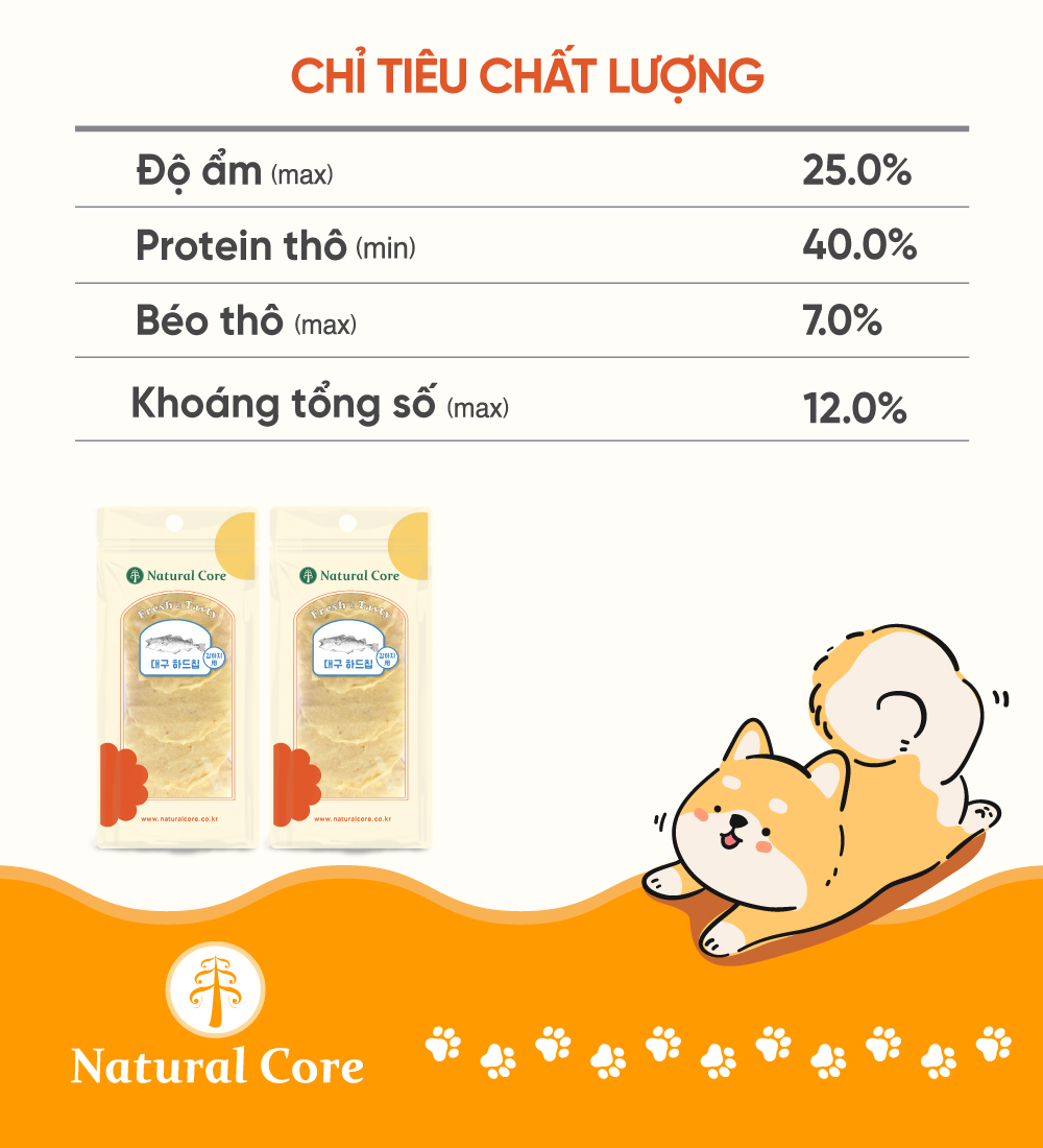 Bánh cá tuyết sấy cứng