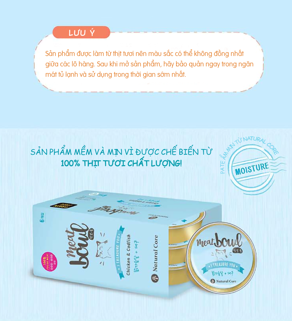 Pate gà và cá tuyết cho mèo