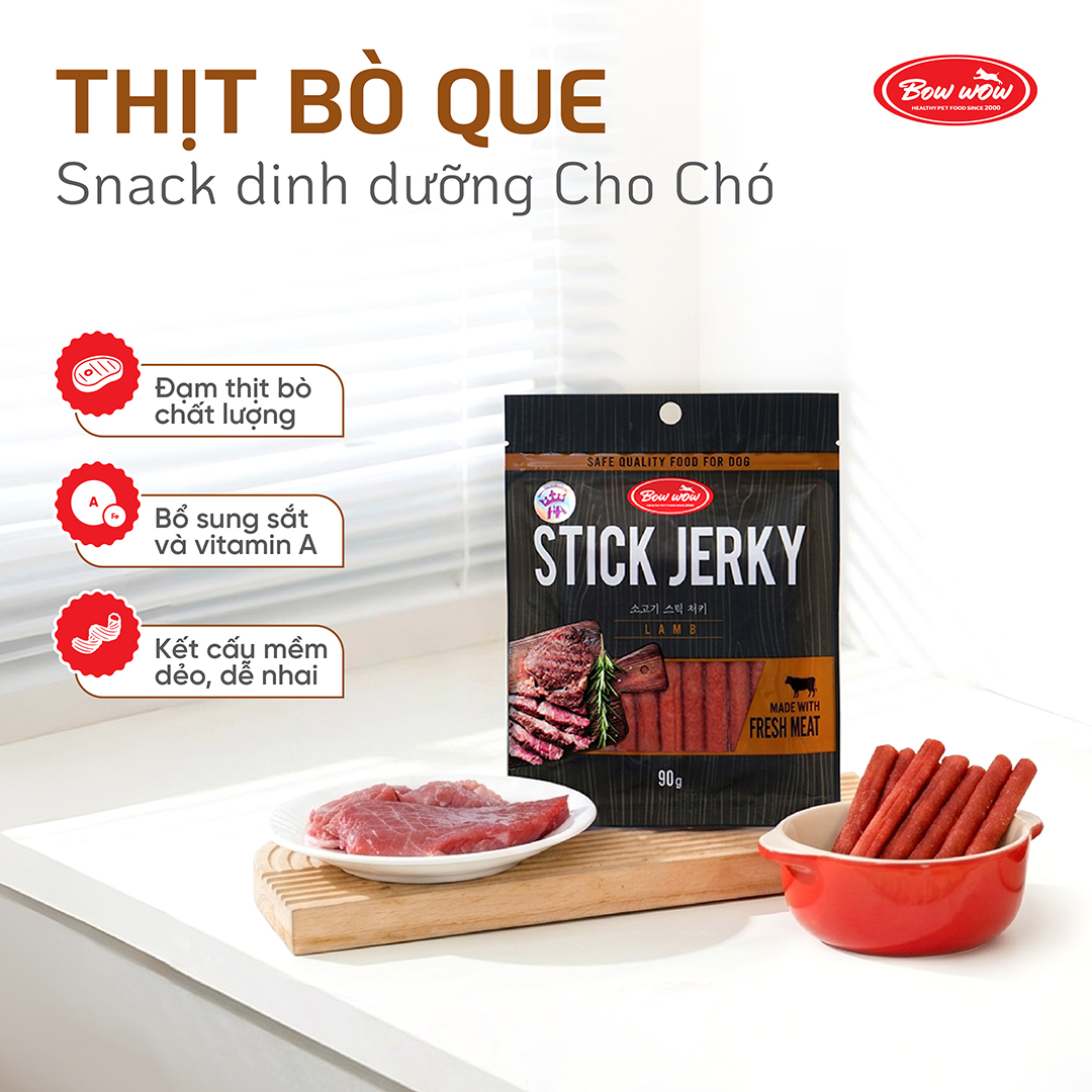 Thịt bò que cho chó