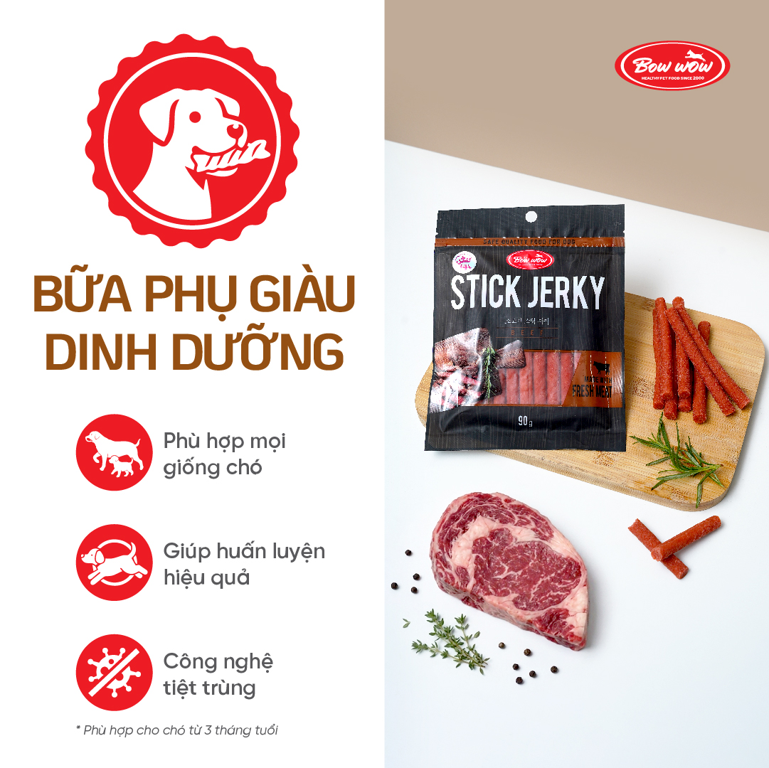 Thịt bò que cho chó