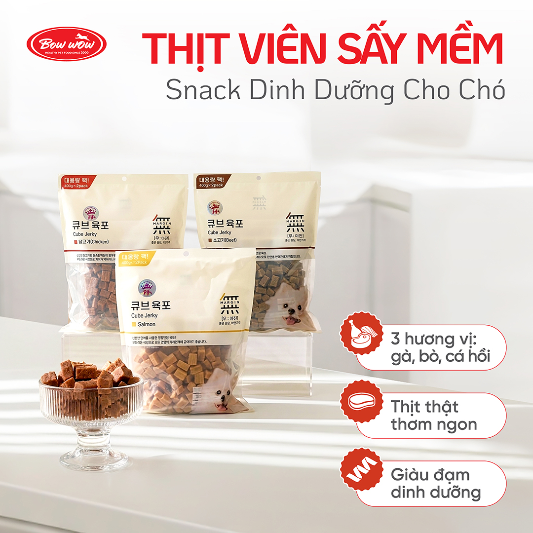 Thịt viên sấy mềm cho chó