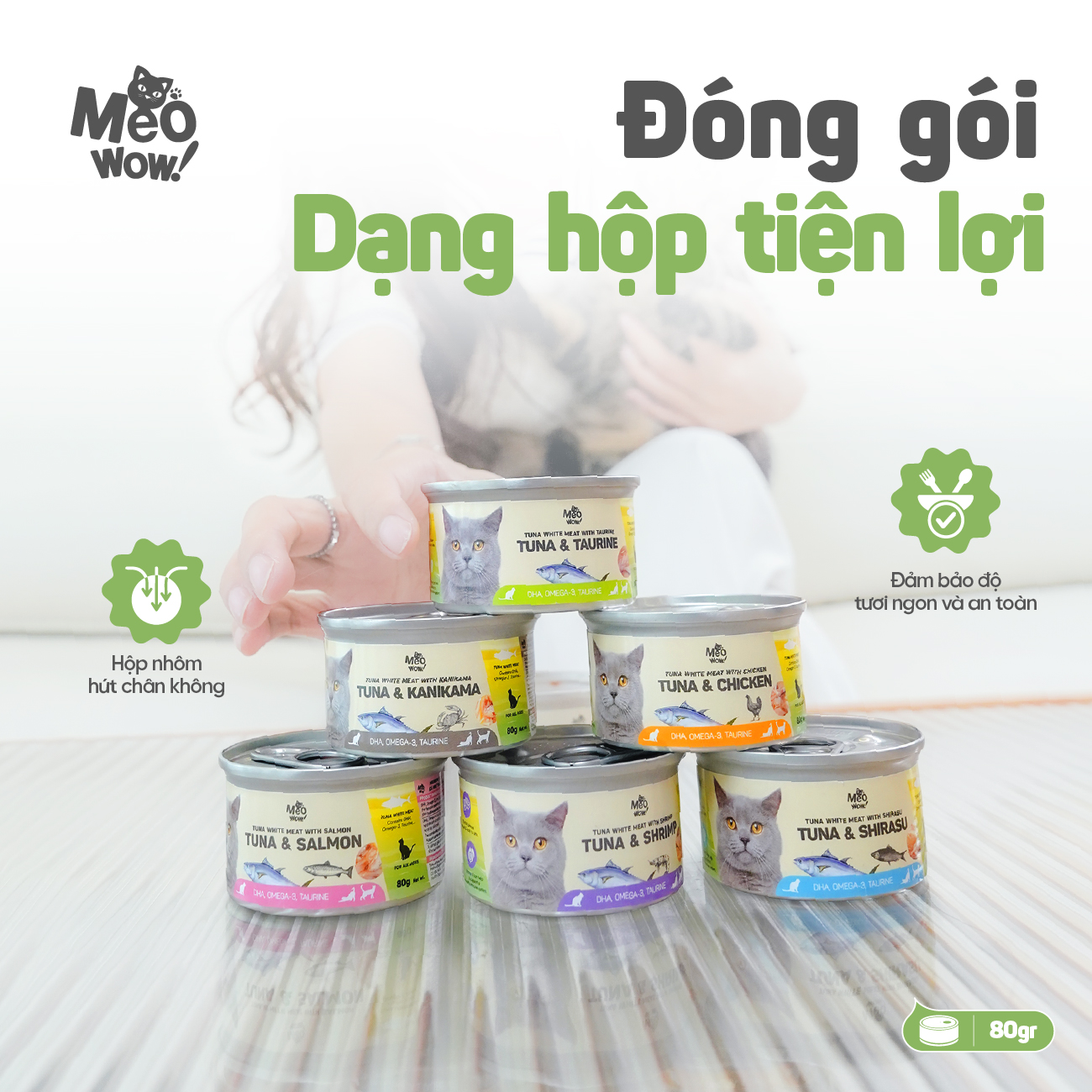 Thịt hộp cho mèo Tuna White Meat