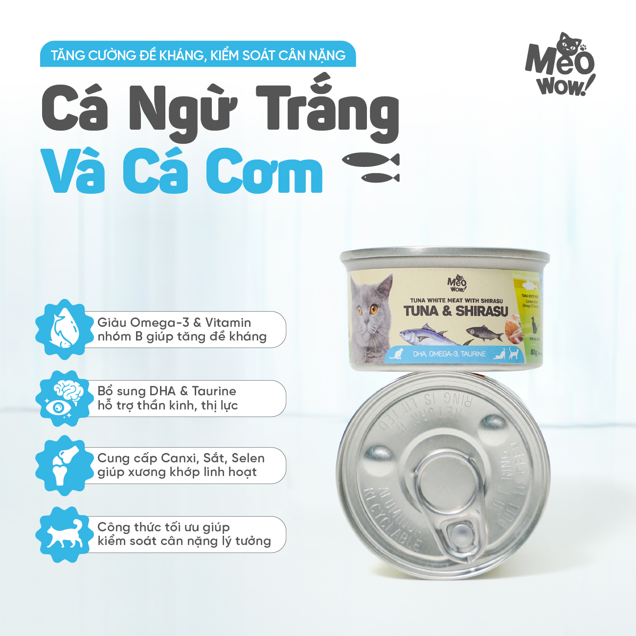 Thịt hộp cho mèo Tuna White Meat