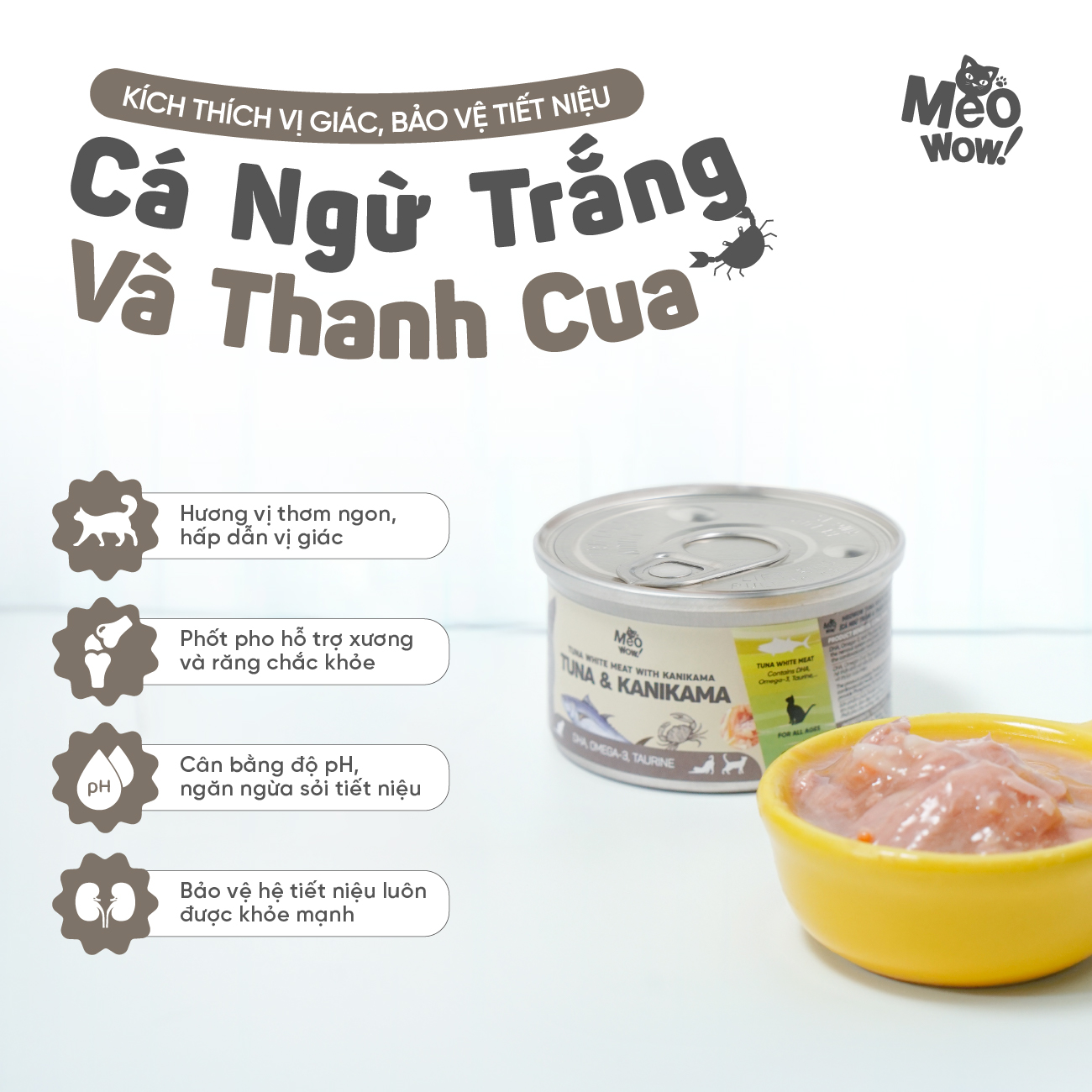 Thịt hộp cho mèo Tuna White Meat