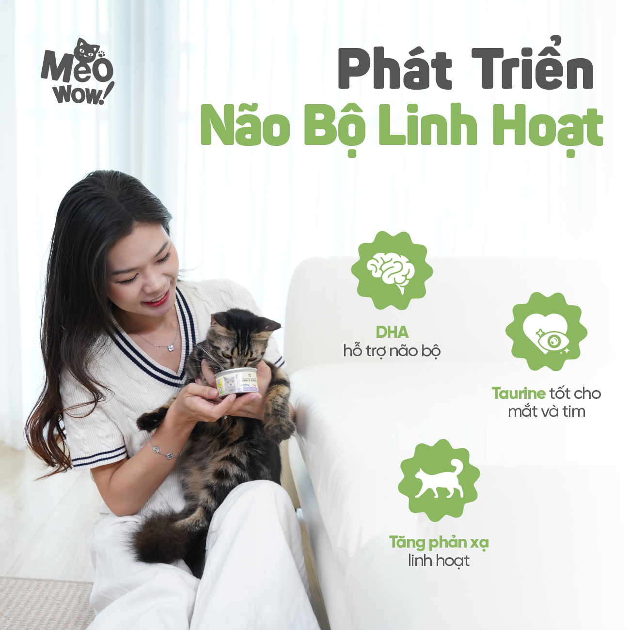 Thịt hộp cho mèo Tuna White Meat