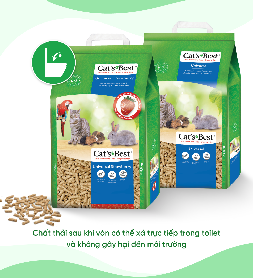 Cát vệ sinh cho thú cưng Cat's Best Universal