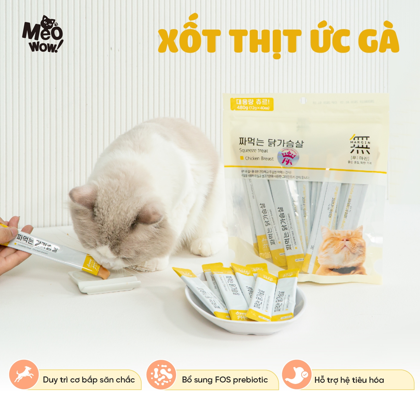 Xốt thịt thật cho mèo Mumargin