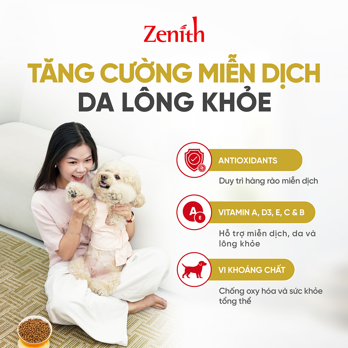 Thức ăn hạt mềm Zenith chó giống nhỏ