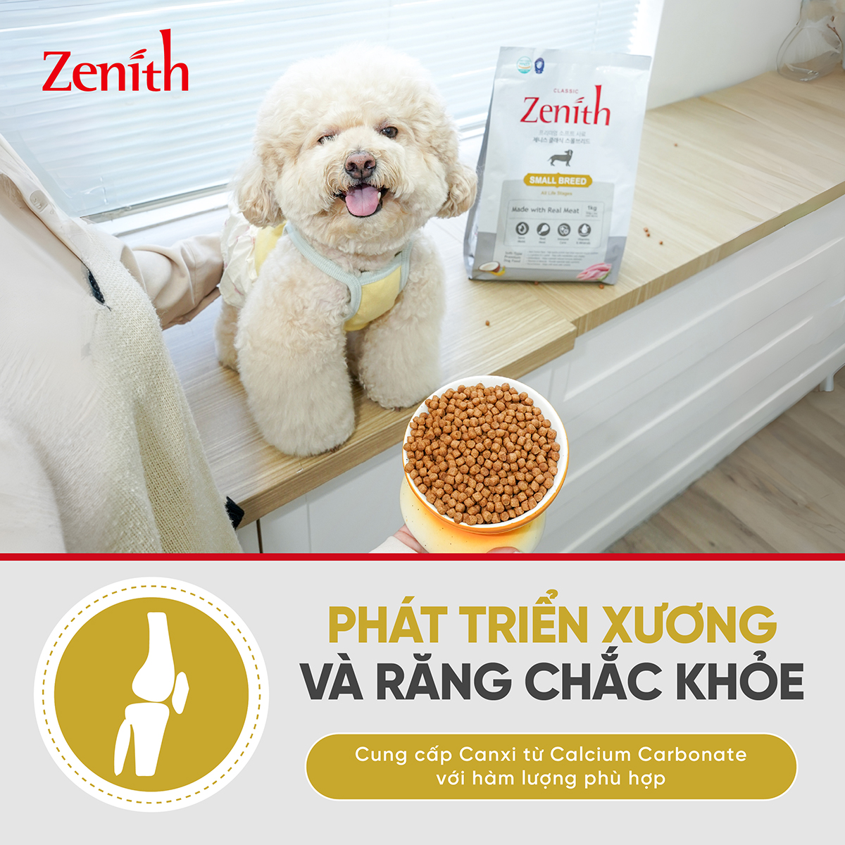 Thức ăn hạt mềm Zenith chó giống nhỏ