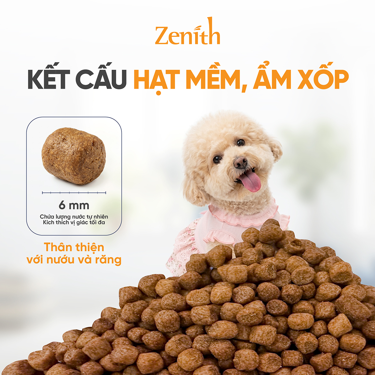 Thức ăn hạt mềm Zenith thịt gà cho chó trưởng thành