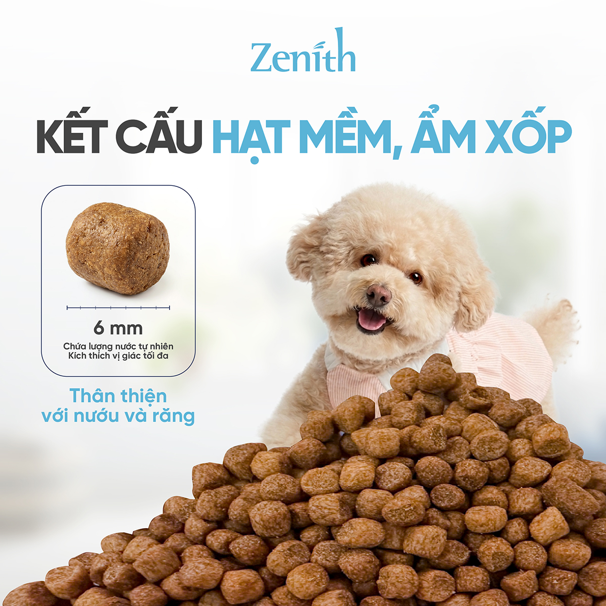 Thức ăn hạt mềm Zenith thịt gà & cá hồi cho chó trưởng thành