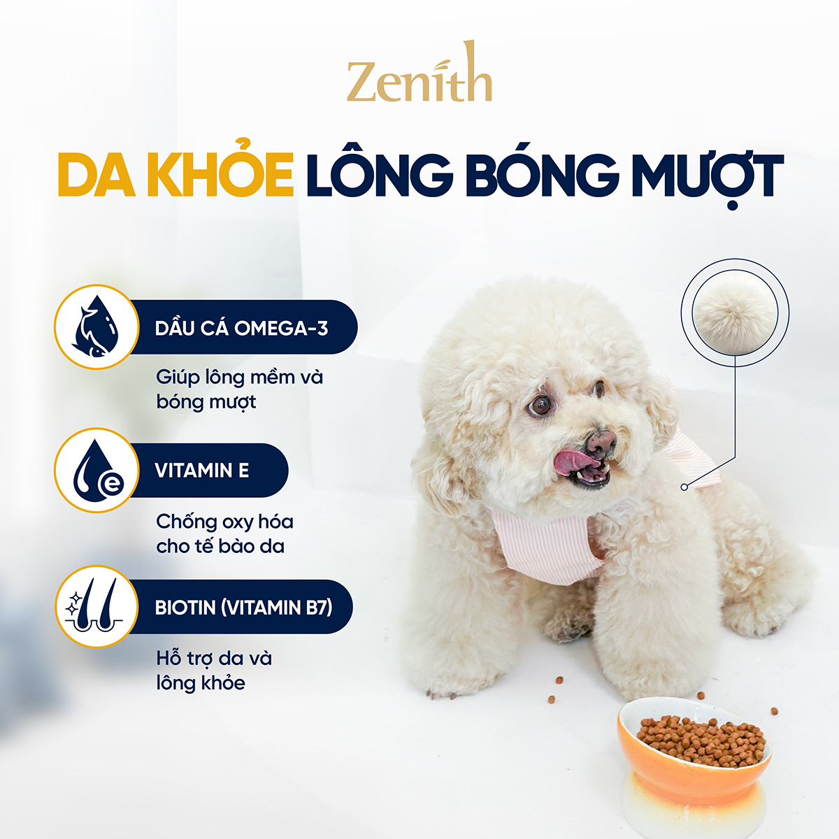 Thức ăn hạt mềm Zenith thịt vịt & gà cho chó mọi lứa tuổi