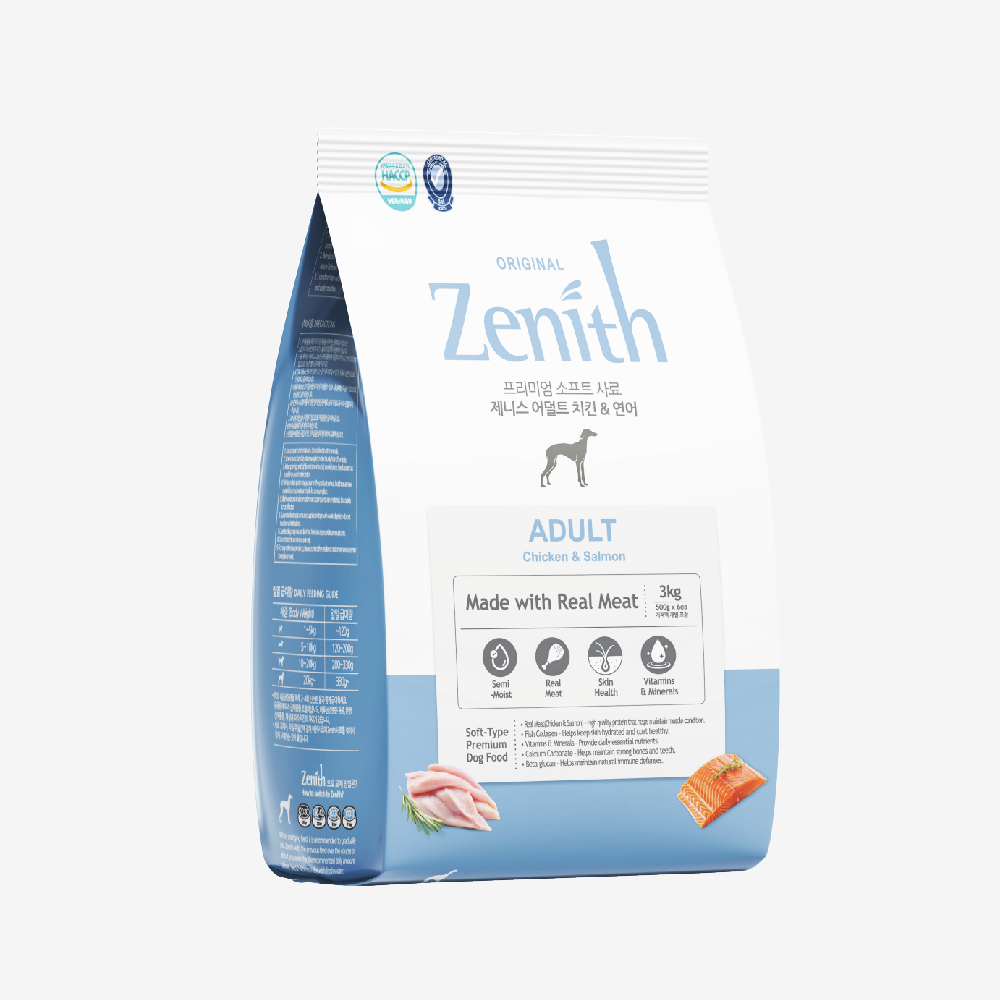 Thức ăn hạt mềm Zenith thịt gà & cá hồi cho chó trưởng thành