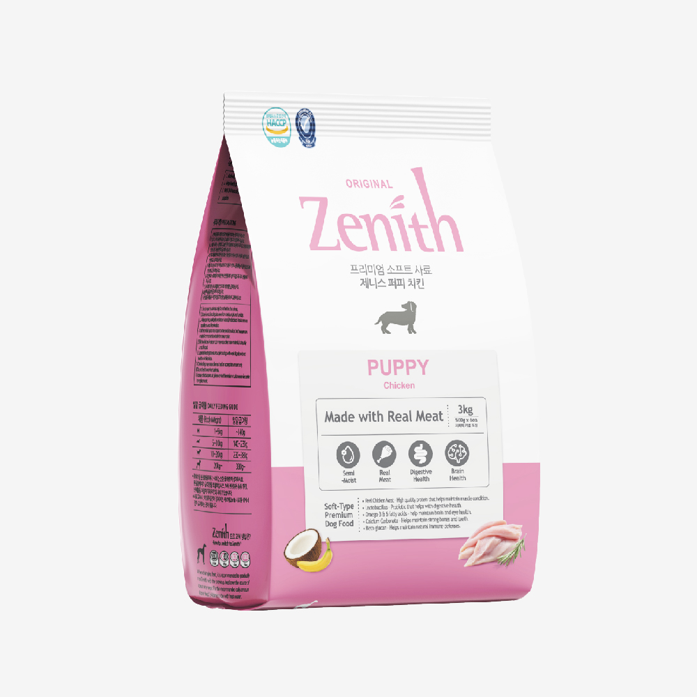 Thức ăn hạt mềm Zenith thịt gà chó con